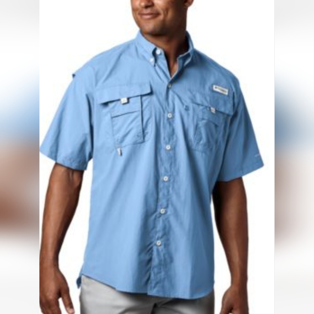 Columbia Man's Bahama Short Sleeve Button Front XL Shirt